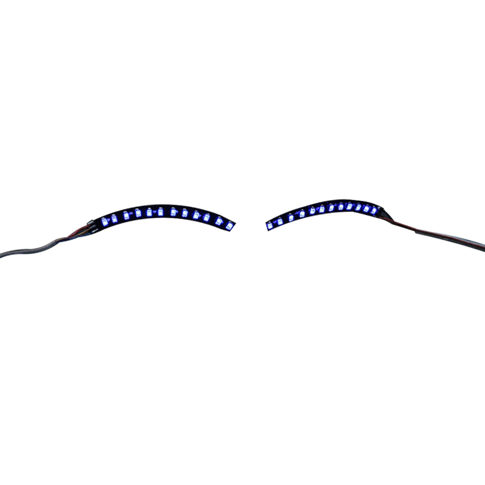 LED False Eyelashes Light Lightweight Stylish Reliable Luminous False Eyelashes Light for Party Bars Nightclubs Halloween Blue