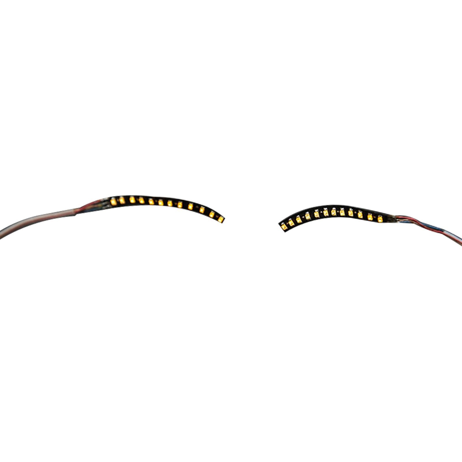 LED False Eyelashes Light Lightweight Stylish Reliable Luminous False Eyelashes Light for Party Bars Nightclubs Halloween Yellow