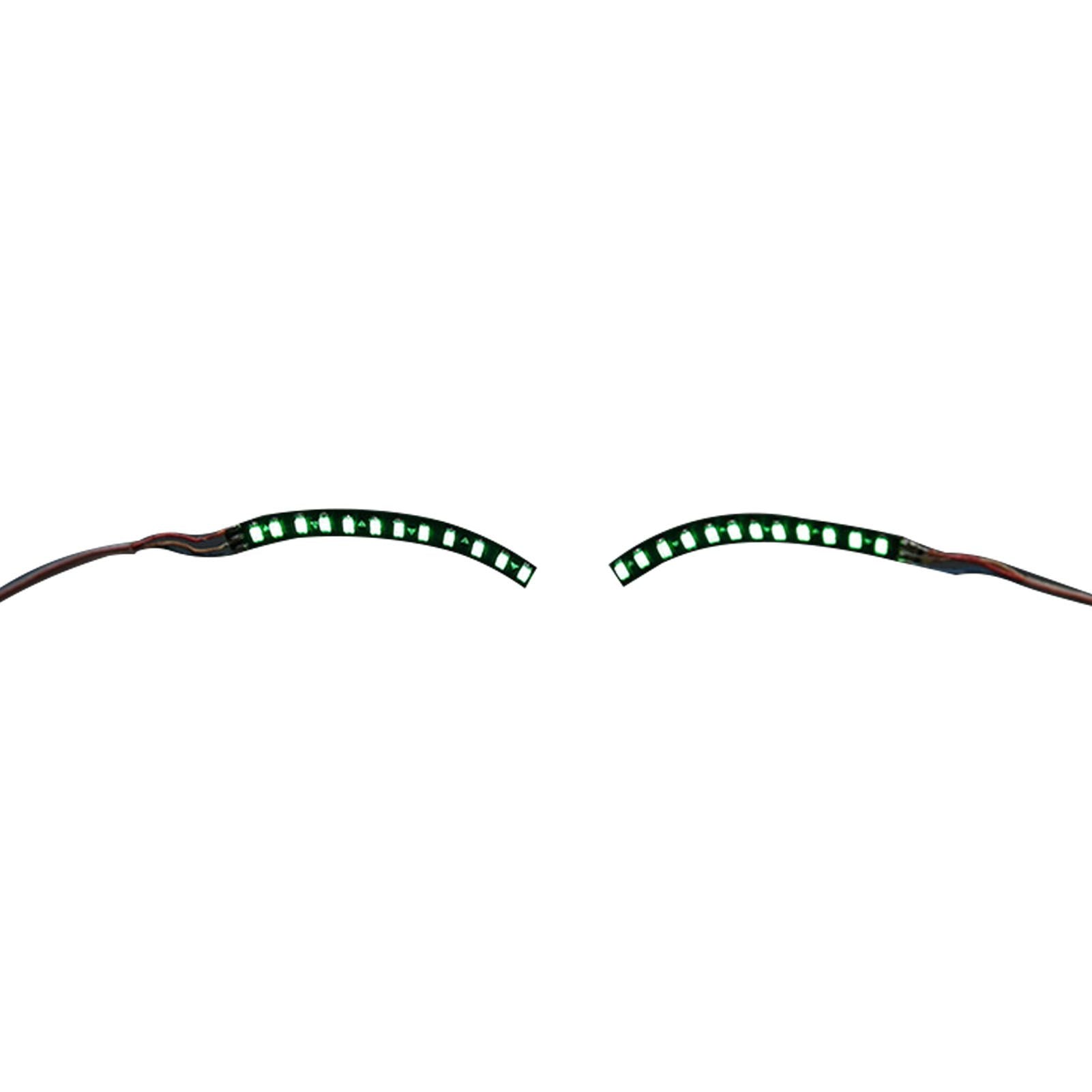 LED False Eyelashes Light Lightweight Stylish Reliable Luminous False Eyelashes Light for Party Bars Nightclubs Halloween Green