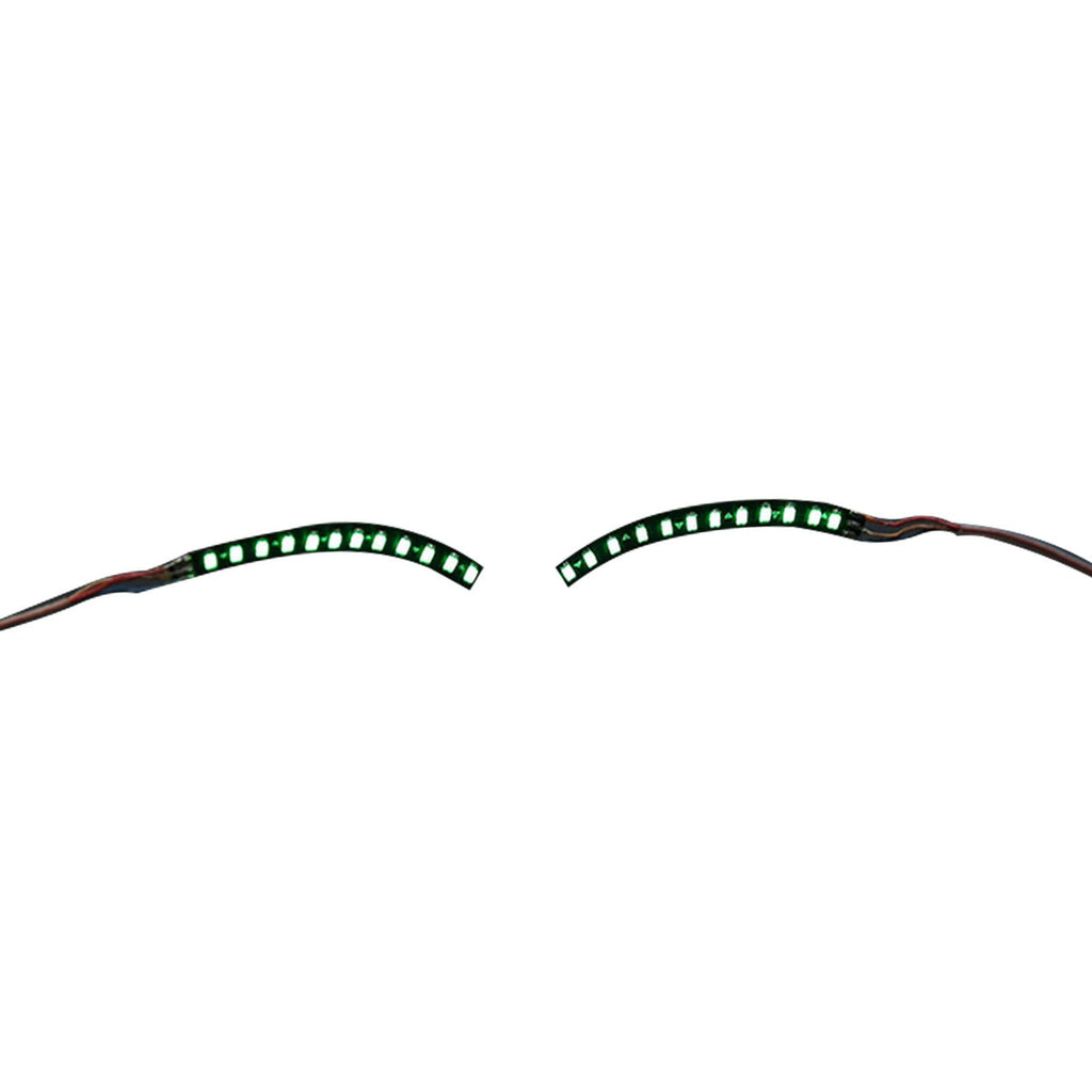 LED False Eyelashes Light Lightweight Stylish Reliable Luminous False Eyelashes Light for Party Bars Nightclubs Halloween Green