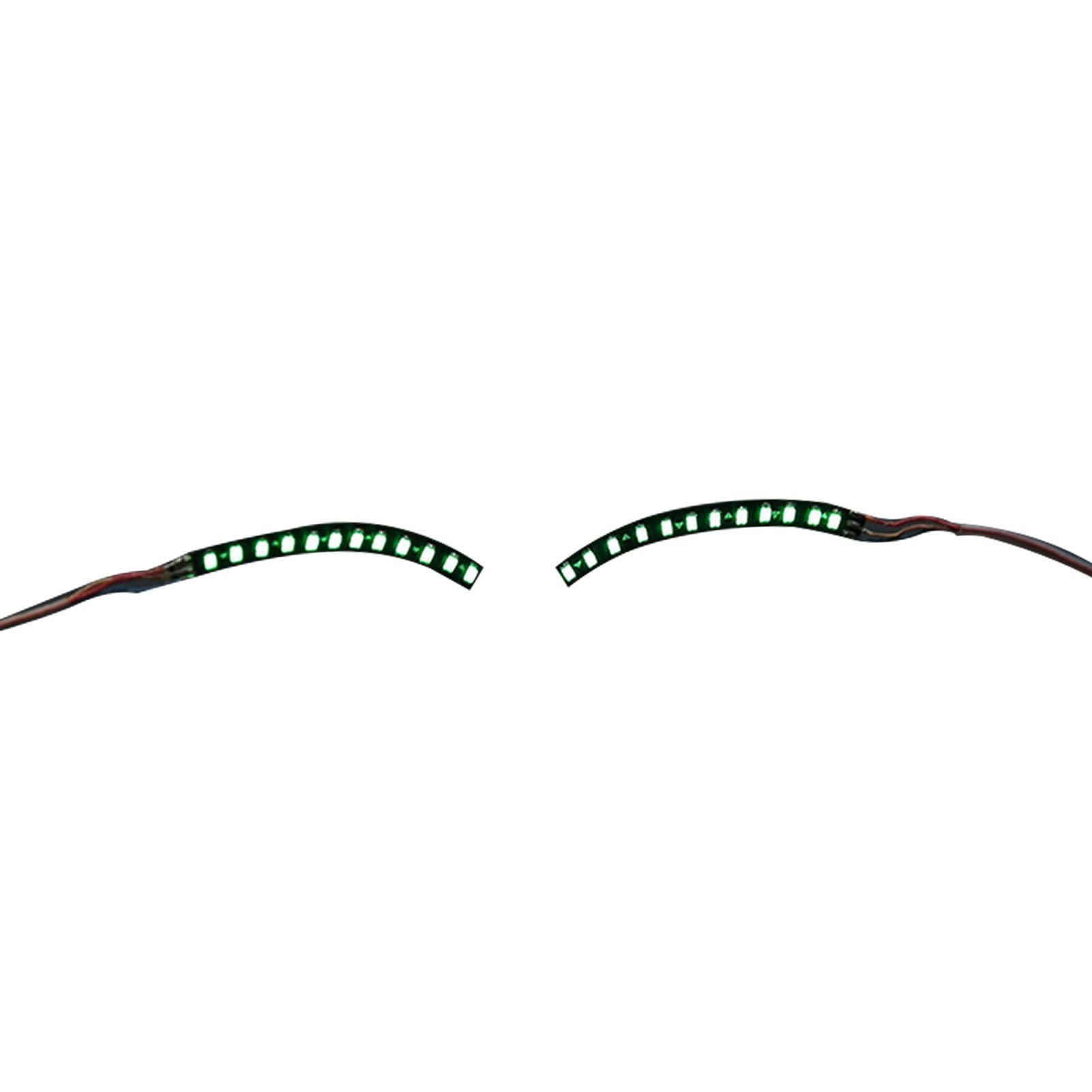 LED False Eyelashes Light Lightweight Stylish Reliable Luminous False Eyelashes Light for Party Bars Nightclubs Halloween Green