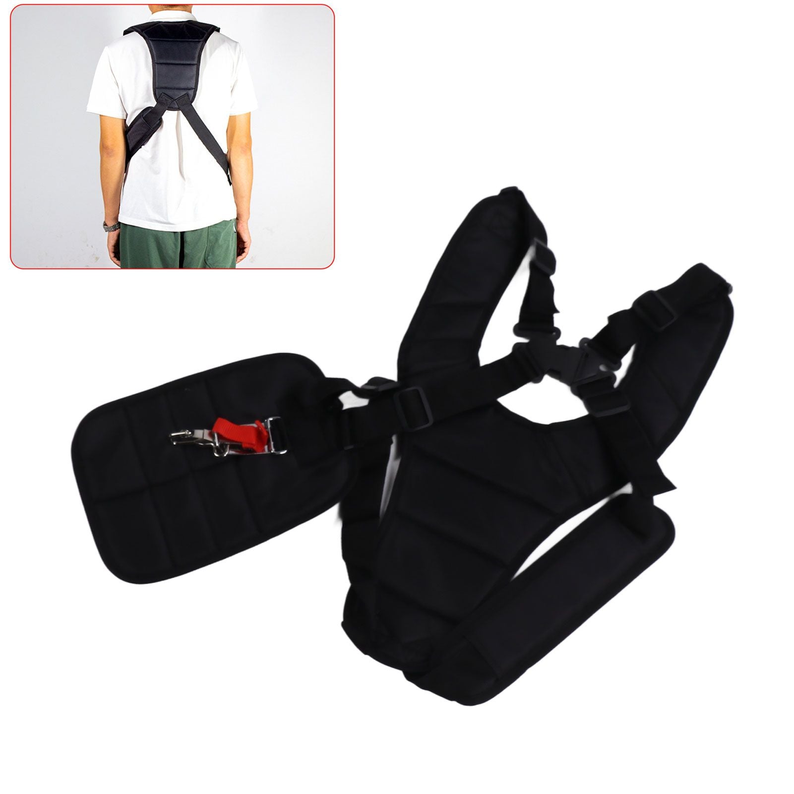 Trimmer Mower Double Shoulder Strap Oxford Cloth Comfortable Trimmer Harness for Lawn Trimmer Brush Cutter