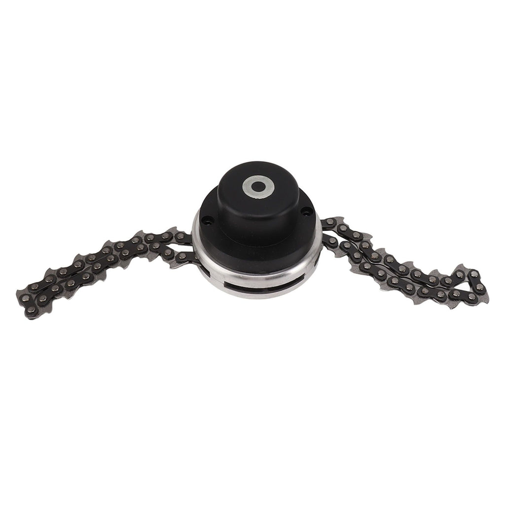 Chain Trimmer Head Replacement Lawn Mower Chain Weed Trimmer Head Outdoor Gardening Tool Abrasion Resistant Cordless Black