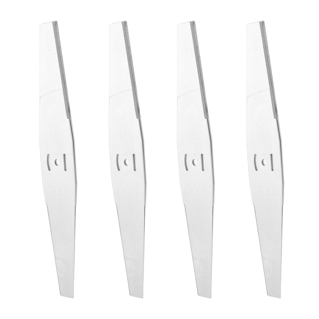 4PCS Lawn Mower Blades Stainless Steel Electric Grass Trimmer Cutter Blade Replacement Set for Yard and Garden Weeder Tool