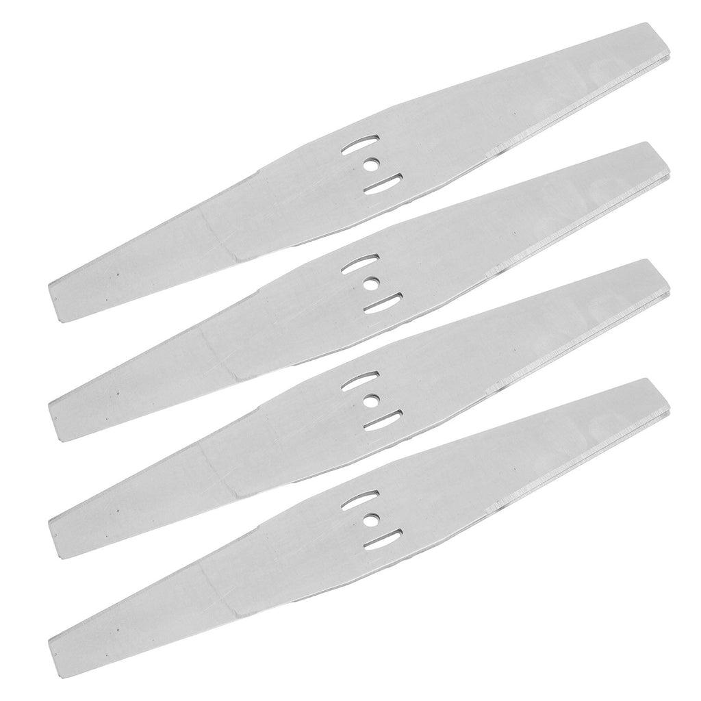 4PCS Lawn Mower Blades Stainless Steel Electric Grass Trimmer Cutter Blade Replacement Set for Yard and Garden Weeder Tool