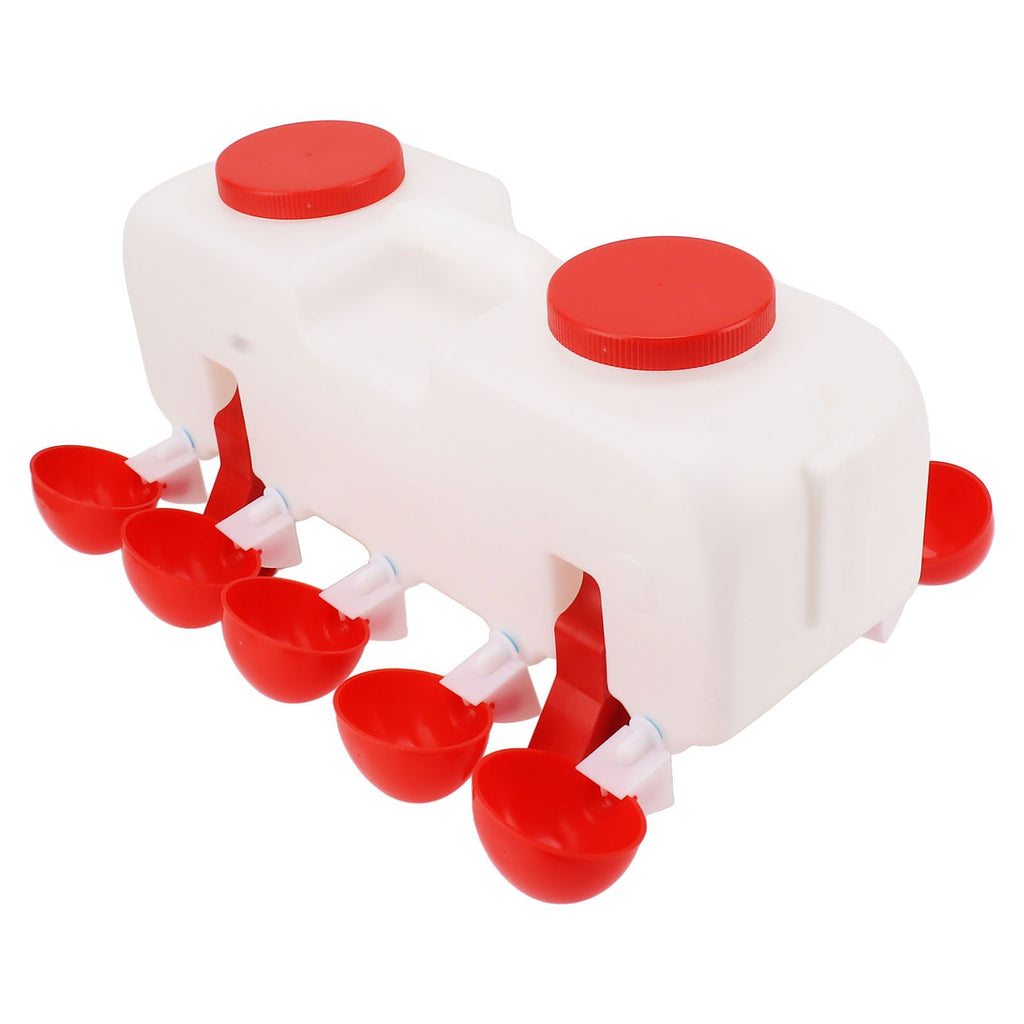10L Chicken Waterer Semi Automatic Poultry Water Feeder Chicken Coop Accessories for Ducks Goose
