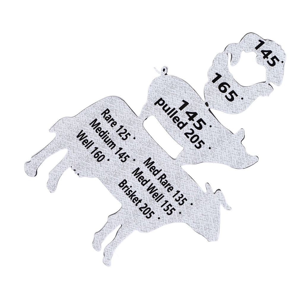 Meat Temperature Magnet Animal Internal Temperature Guide Acrylic Beef Pork Chicken Fish Grill Accessory for BBQ Cooking