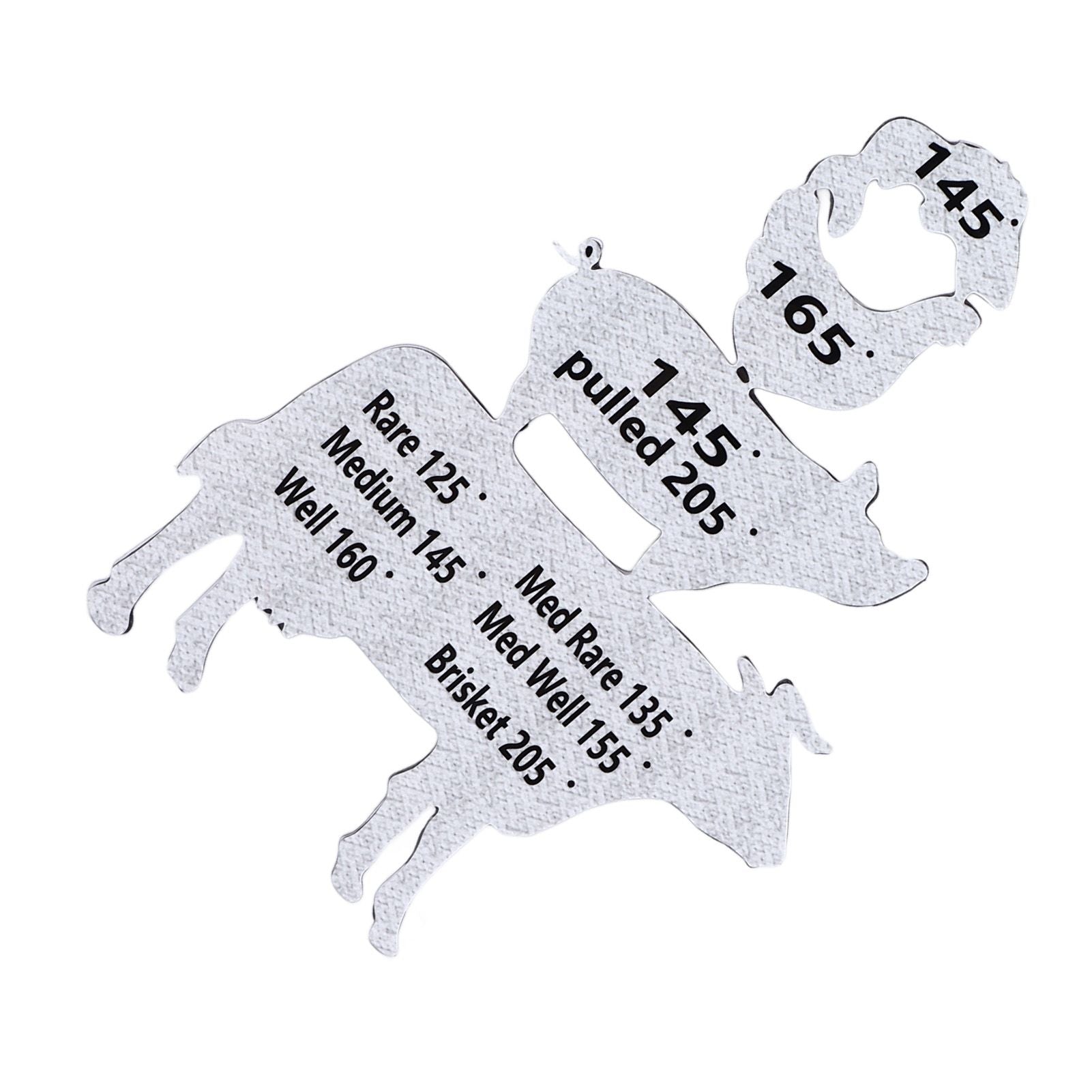 Meat Temperature Magnet Animal Internal Temperature Guide Acrylic Beef Pork Chicken Fish Grill Accessory for BBQ Cooking