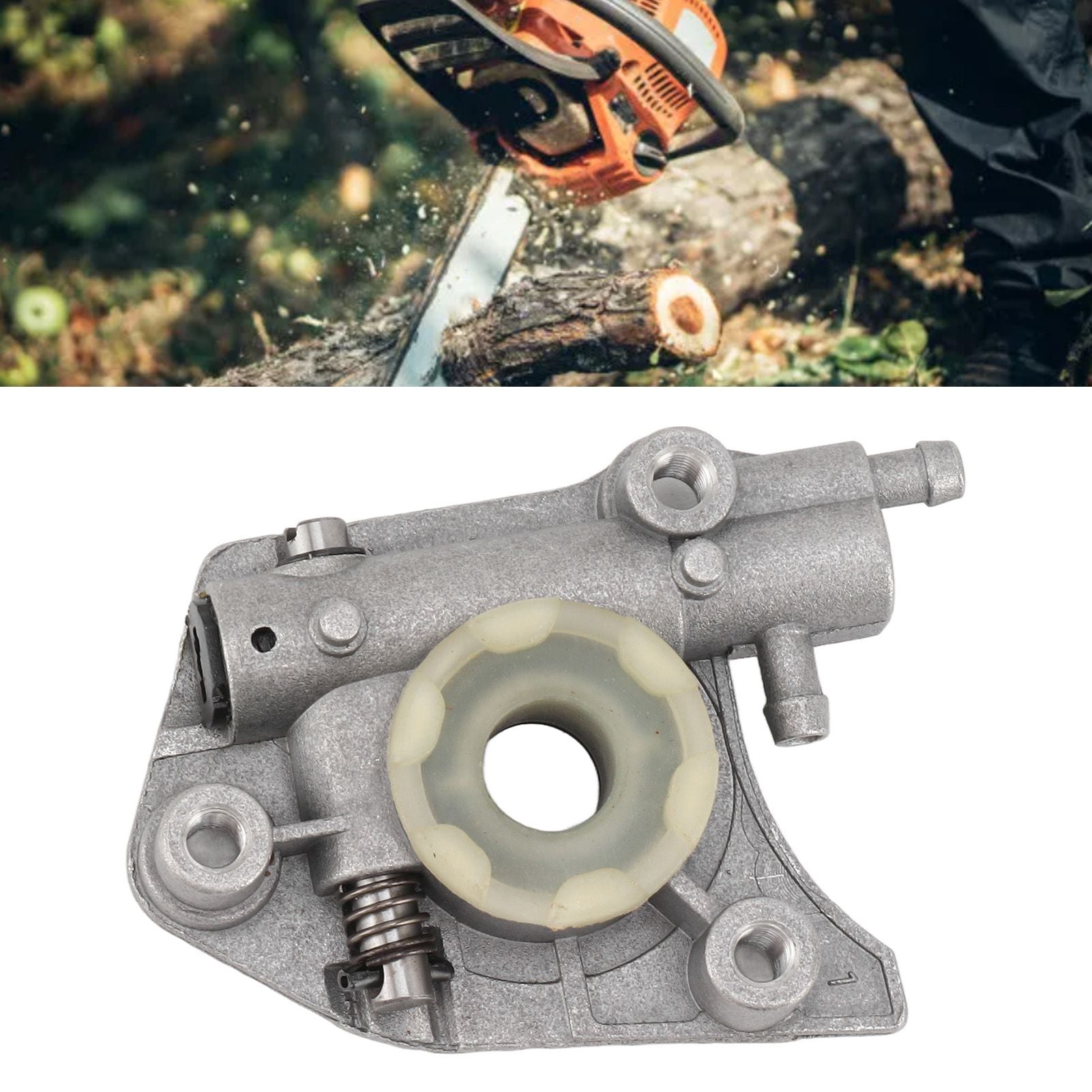 Worm Oil Pump Kit Aluminum Iron Simple Installation Oil Pump Worm Gear for CS3800 CS4200 CS 4200 CS3200 CS3500 CS3700 CS4400 CS5100 4200 Chainsaw