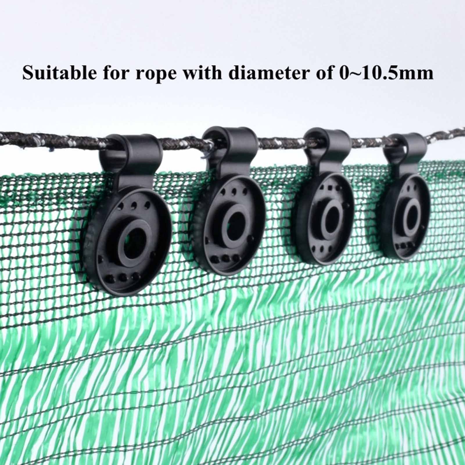 50 Pcs Shade Cloth Plastic Clips Round Sunshade Net Fixing Clip for Garden Netting Anti Bird Netting