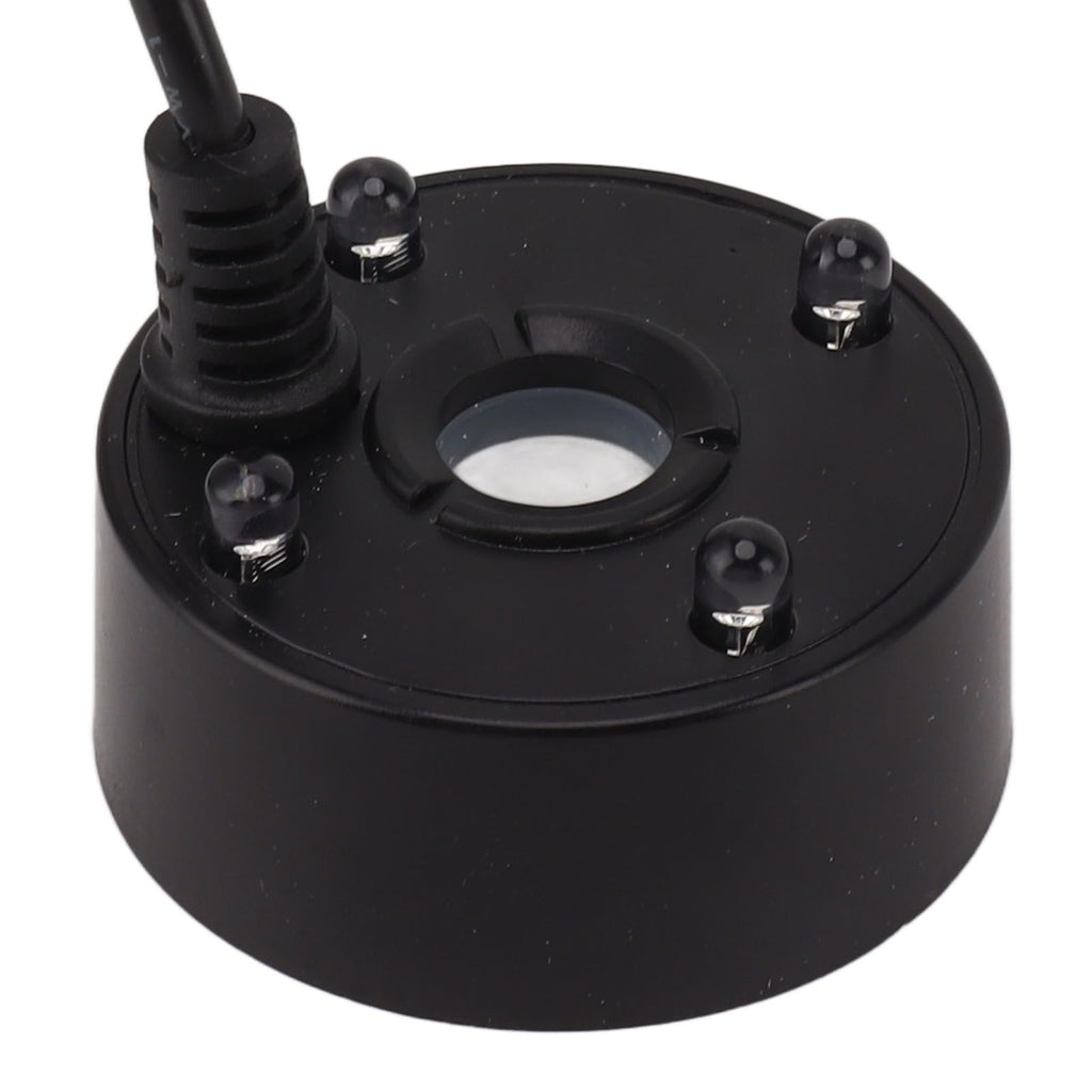 Mist Maker USB Colorful LED Lights 5V Ultra Sound Fountain Atomizer for Pond Rockery Fish Tank Sink Black