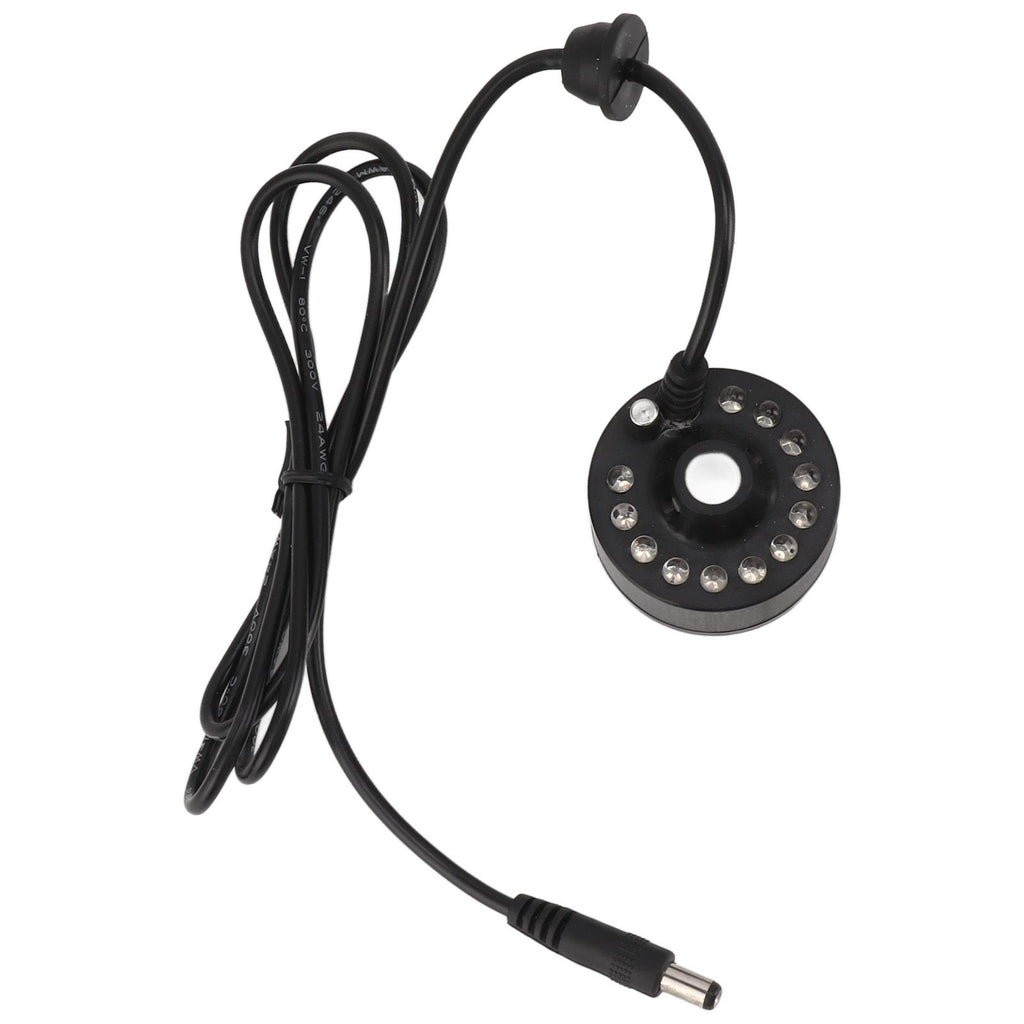 Mist Maker 12LED Beads Colorful DC 5V Interface Waterproof Ultrasound Water Fountain Fogger for Pond Halloween Party