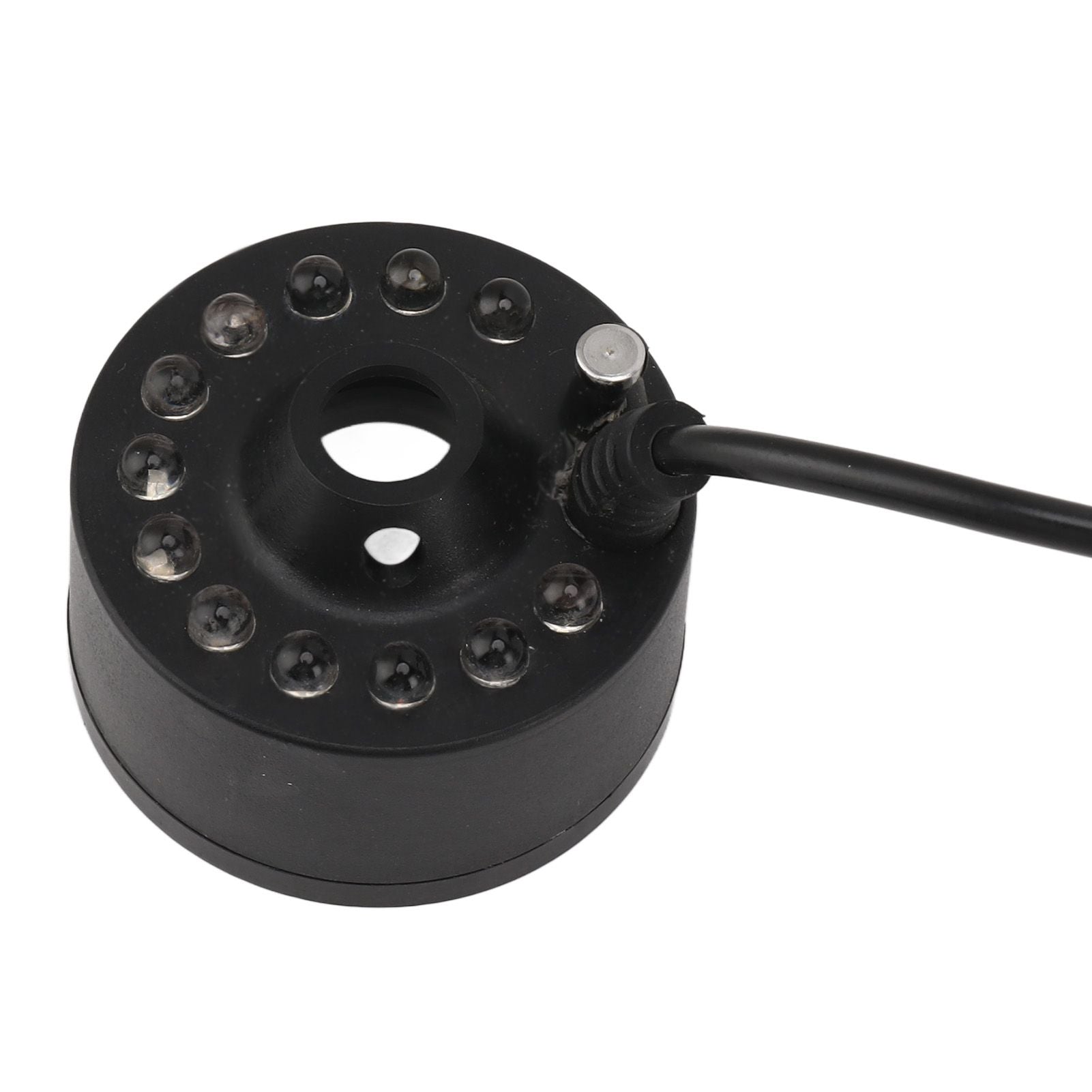 Mist Maker 12LED Beads Colorful DC 5V Interface Waterproof Ultrasound Water Fountain Fogger for Pond Halloween Party