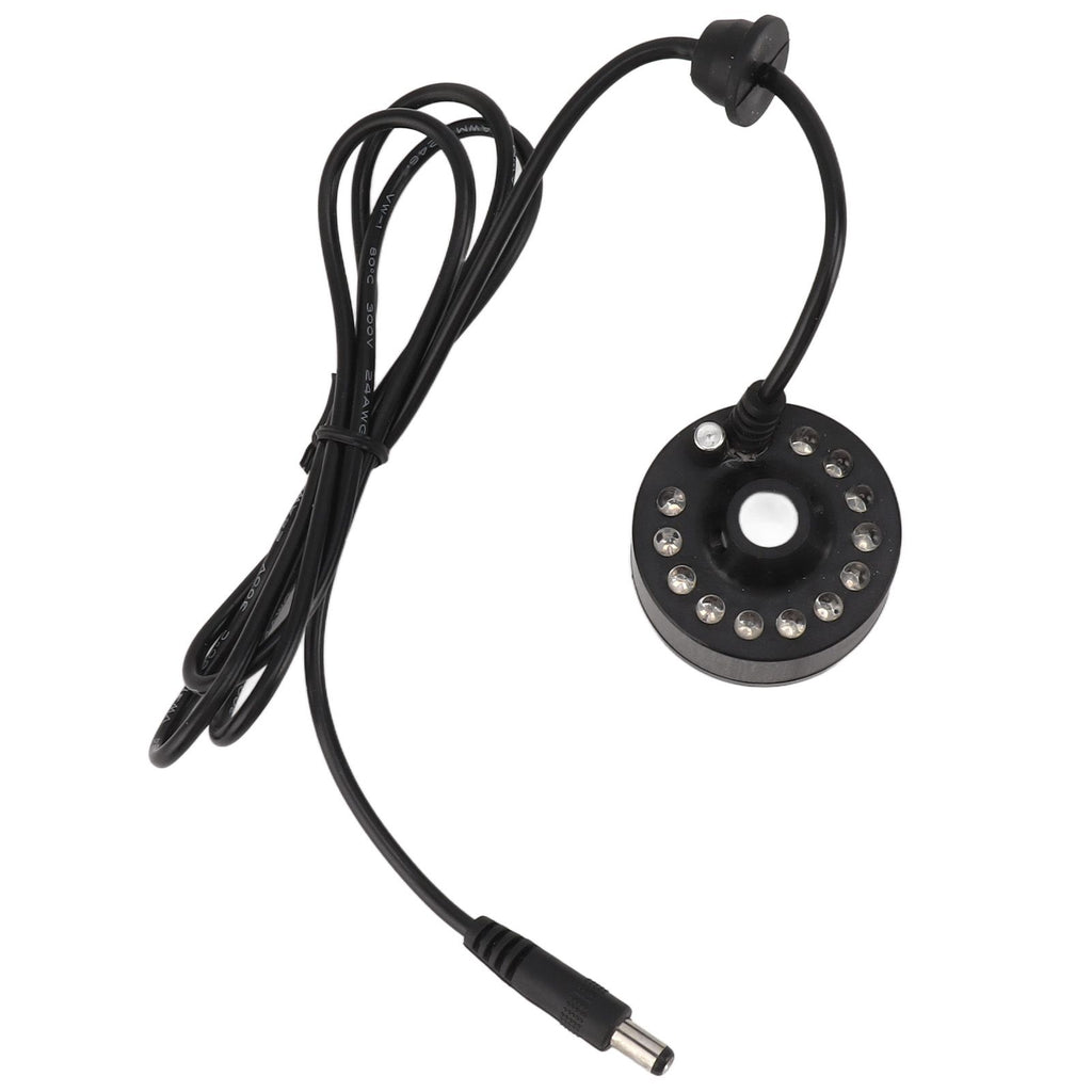 Mist Maker 12LED Beads Colorful DC 5V Interface Waterproof Ultrasound Water Fountain Fogger for Pond Halloween Party