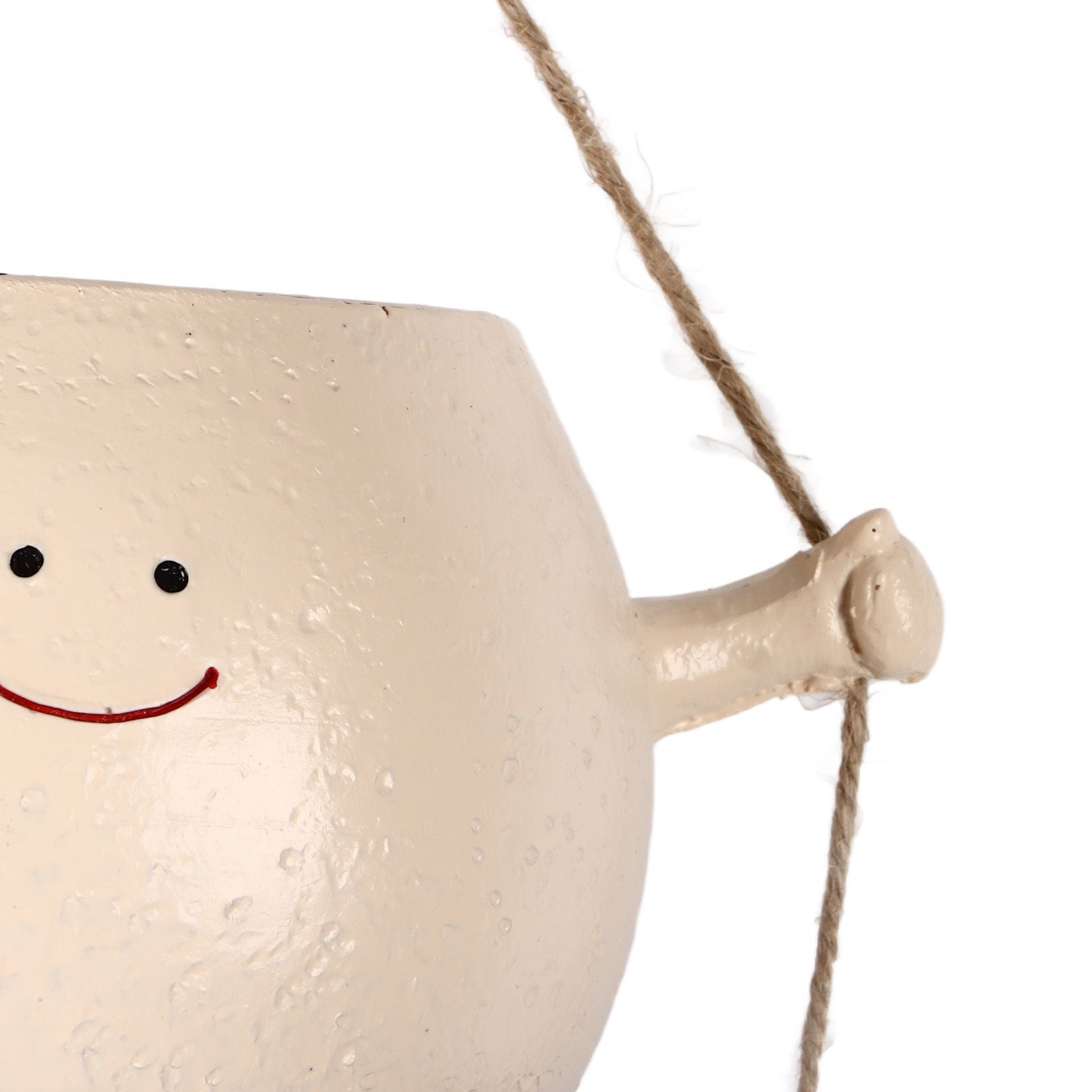 Swing Face Planter Resin Wall Hanging Head Planter Smiling Face Succulent Flower Pot for Indoor Outdoor Decoration