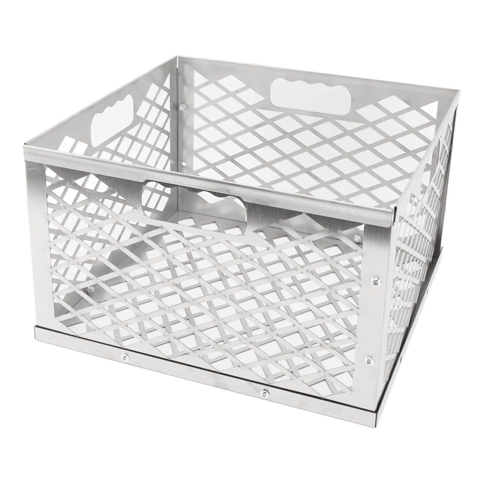Charcoal Basket Detachable Design Portable Rugged Durable Stainless Steel Charcoal Fire Basket for Barbecue