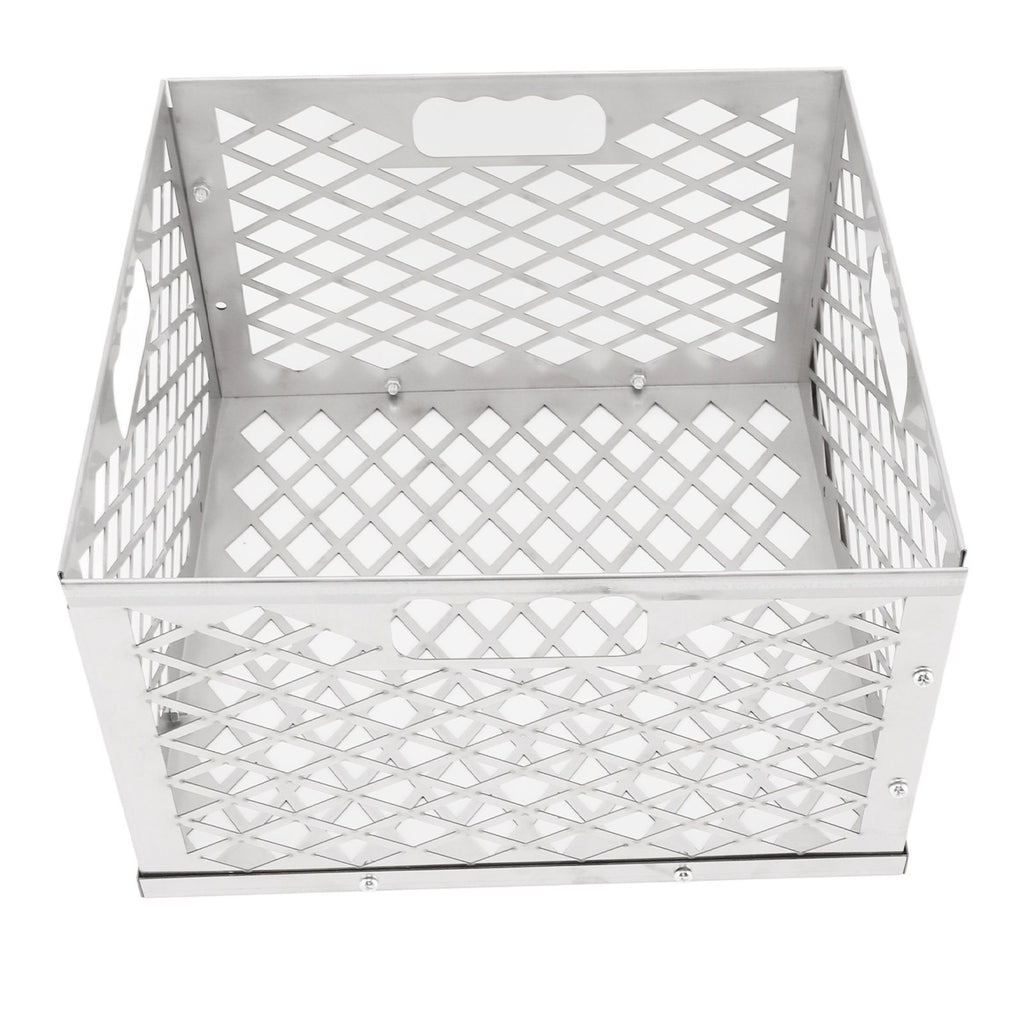 Charcoal Basket Detachable Design Portable Rugged Durable Stainless Steel Charcoal Fire Basket for Barbecue