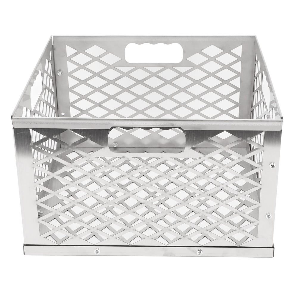 Charcoal Basket Detachable Design Portable Rugged Durable Stainless Steel Charcoal Fire Basket for Barbecue
