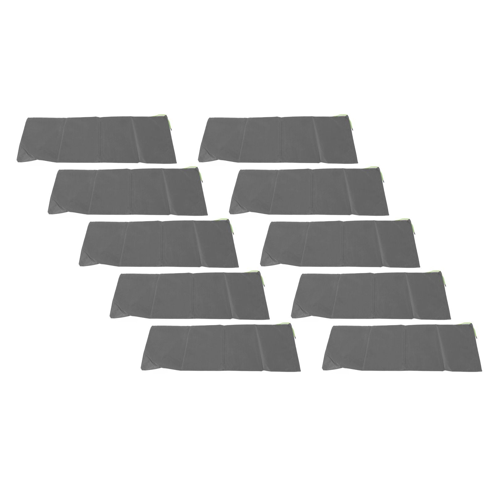 10pcs Flood Sandbags Professional Empty Rain Proof Drawstring Flood Control Sandbags for House Door Garage Basement Grey