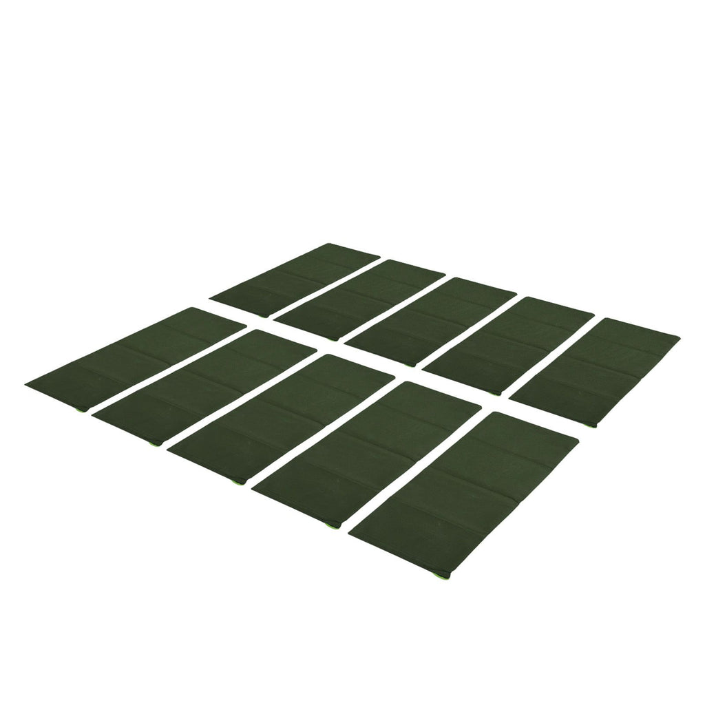 10pcs Flood Sandbags 600D Polyester Flood Prevention Bag Reusable Flood Barrier Bag for House Door Window Garage Basement Dark Green
