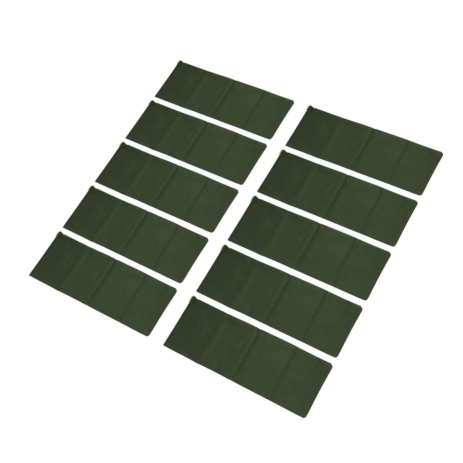 10pcs Flood Sandbags 600D Polyester Flood Prevention Bag Reusable Flood Barrier Bag for House Door Window Garage Basement Dark Green