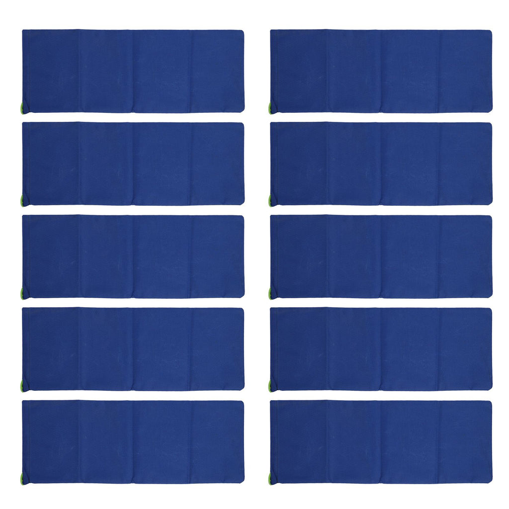 10PCS Flood Prevention Sandbags Drawstring Rain Proof Empty Flood Control Bags for House Door Garage Basement Dark Blue