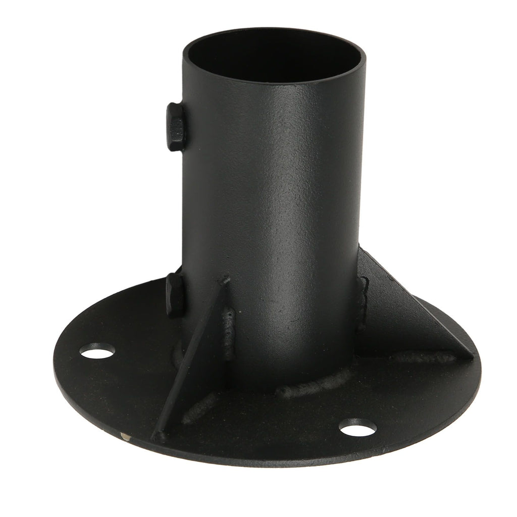 Chain Link Fence Pole Floor Flange Base Flange Heavy Solid Fence Post Concrete Mount for Holding Fence Mailbox Flag Round Posts 52mm / 2.0in