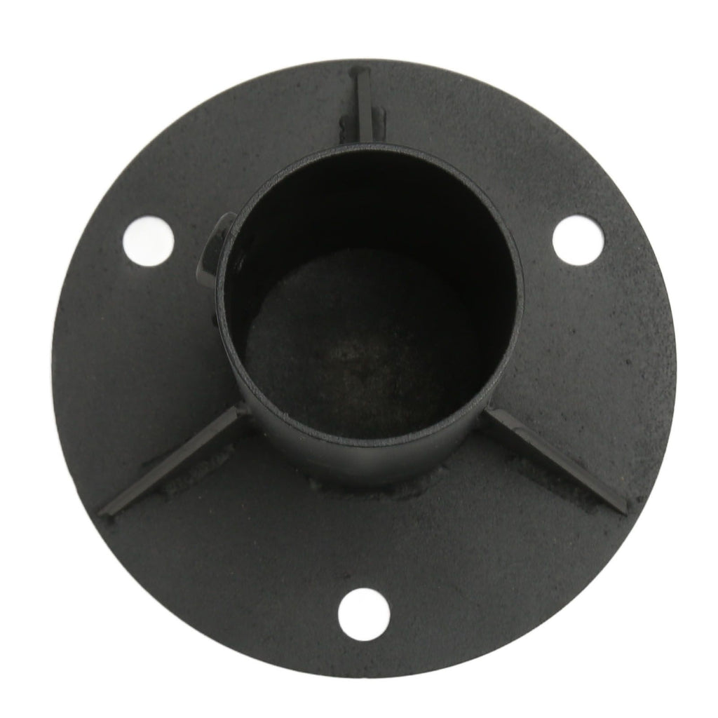 Chain Link Fence Pole Floor Flange Base Flange Heavy Solid Fence Post Concrete Mount for Holding Fence Mailbox Flag Round Posts 52mm / 2.0in