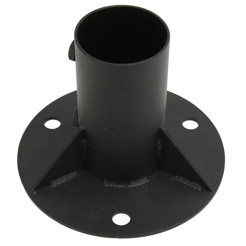 Chain Link Fence Pole Floor Flange Base Flange Heavy Solid Fence Post Concrete Mount for Holding Fence Mailbox Flag Round Posts 52mm / 2.0in