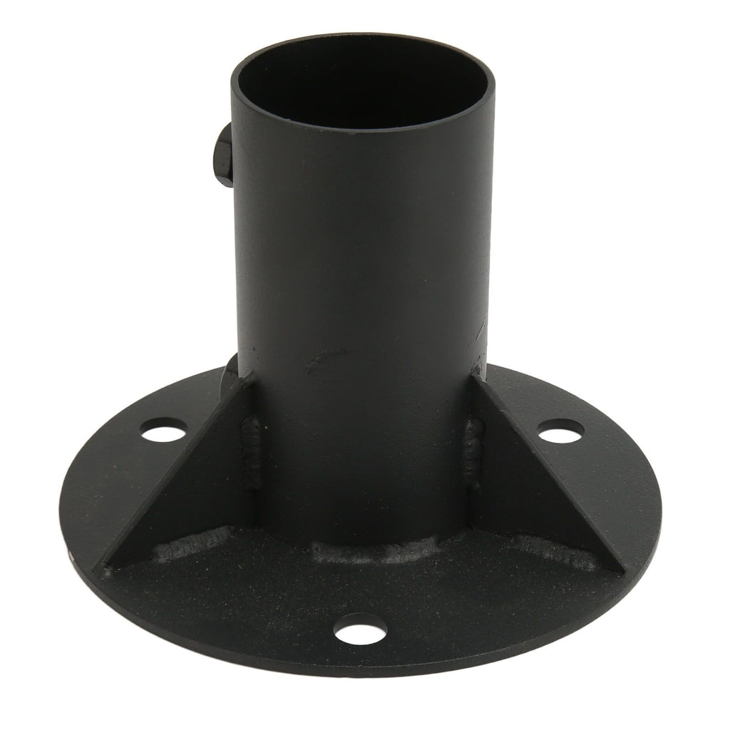 Chain Link Fence Pole Floor Flange Base Flange Heavy Solid Fence Post Concrete Mount for Holding Fence Mailbox Flag Round Posts 52mm / 2.0in