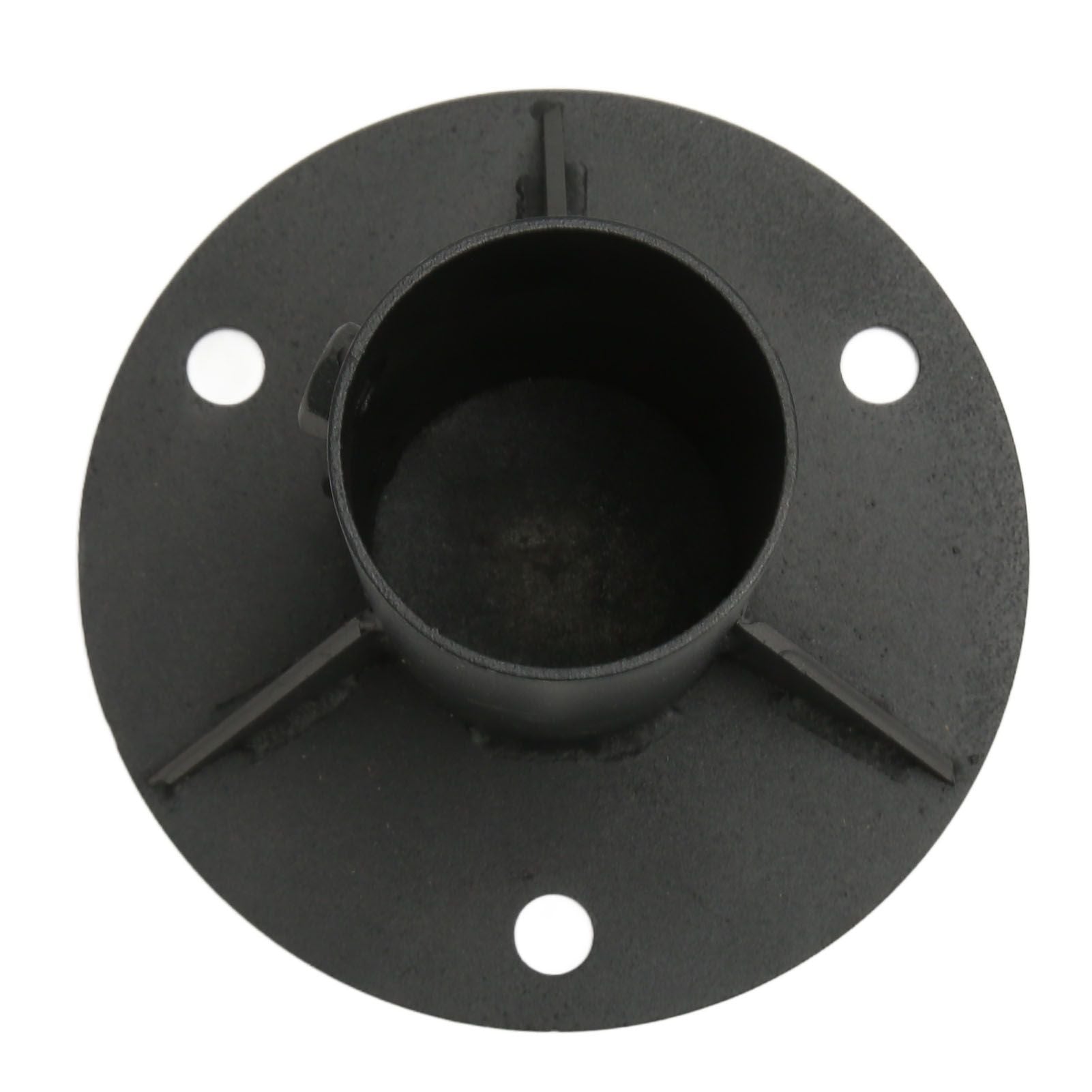 Chain Link Fence Pole Floor Flange Base Flange Heavy Solid Fence Post Concrete Mount for Holding Fence Mailbox Flag Round Posts 65mm / 2.6in