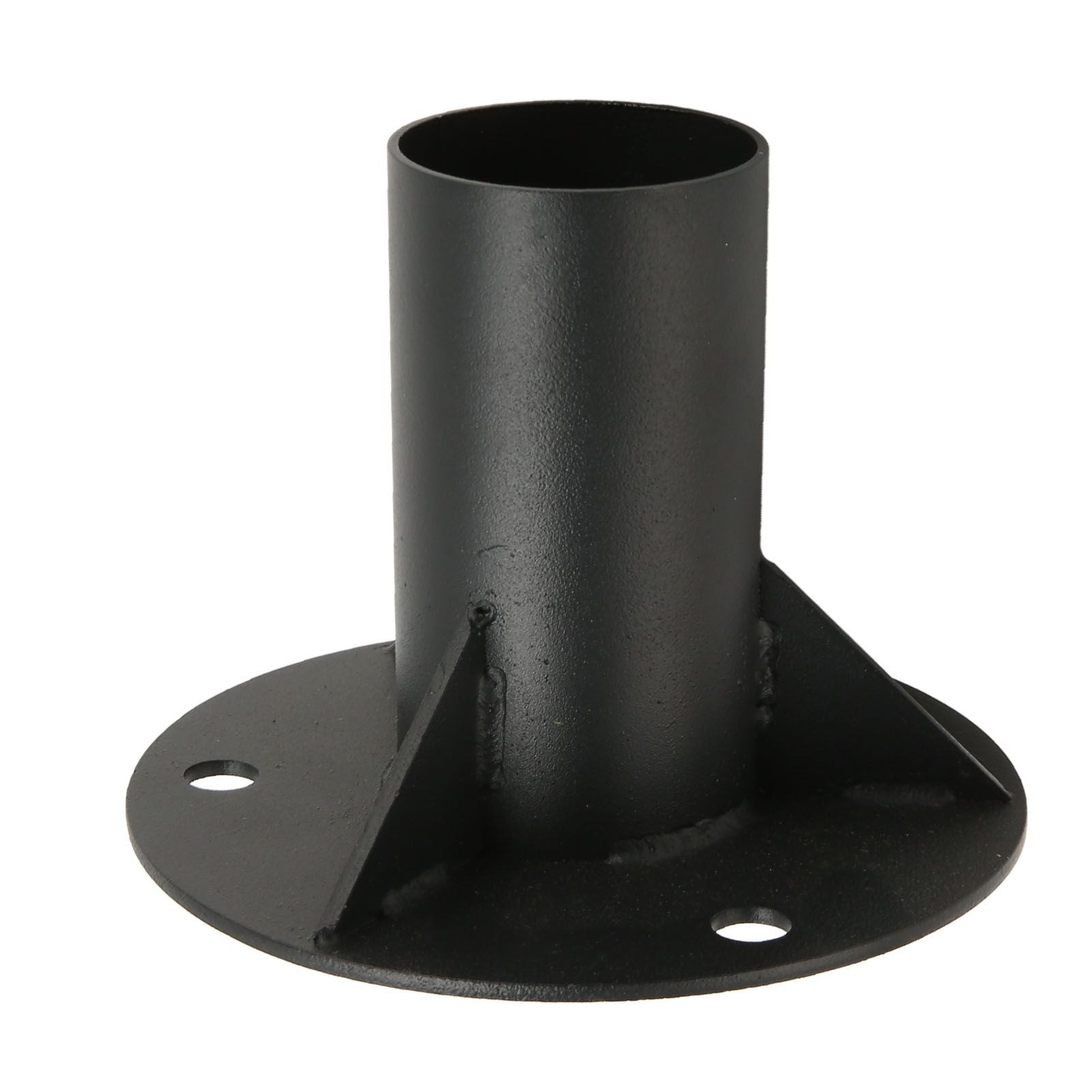 Chain Link Fence Pole Floor Flange Base Flange Heavy Solid Fence Post Concrete Mount for Holding Fence Mailbox Flag Round Posts 65mm / 2.6in