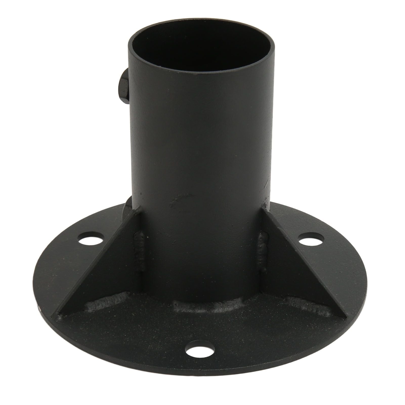 Chain Link Fence Pole Floor Flange Base Flange Heavy Solid Fence Post Concrete Mount for Holding Fence Mailbox Flag Round Posts 65mm / 2.6in