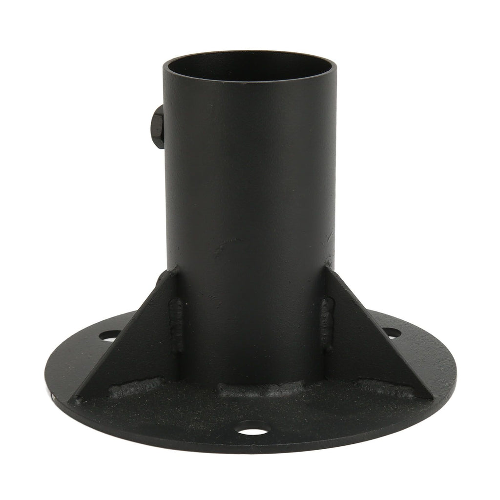 Chain Link Fence Pole Floor Flange Base Flange Heavy Solid Fence Post Concrete Mount for Holding Fence Mailbox Flag Round Posts 65mm / 2.6in