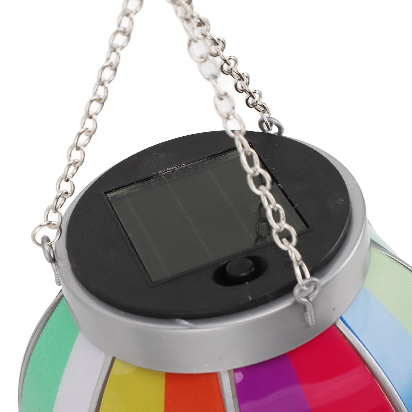 Hot Air Balloon Solar Lantern 600MAH Rainbow Color Automatic On Off Warm Light Outdoor Solar Hanging Lights for Patio Garden Porch