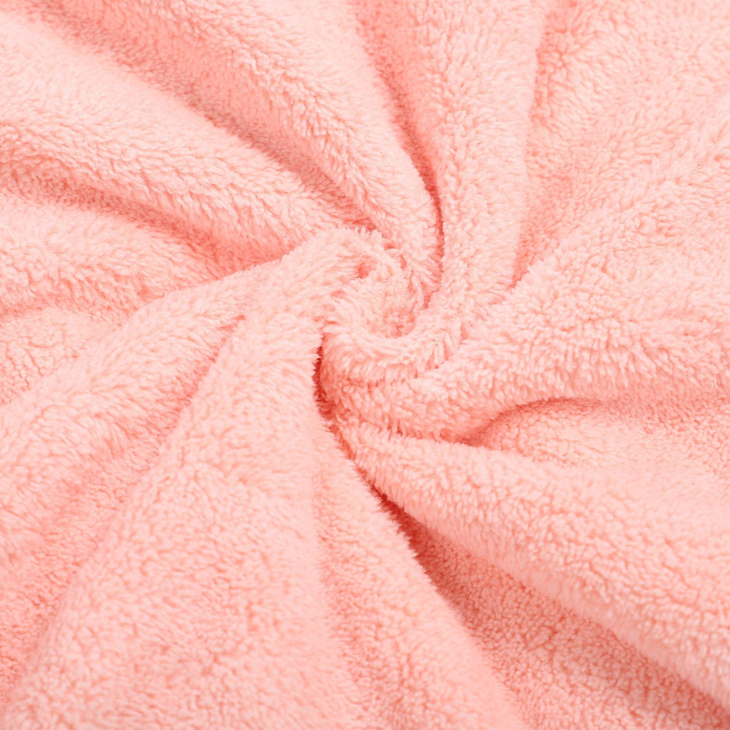 Bathrobe Coral Velvet Thicken Soft Water Absorbent Warm Belt Design Couple Bathrobe for Home Hotel Pink