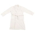 Bathrobe Coral Velvet Thicken Soft Water Absorbent Warm Belt Design Couple Bathrobe for Home Hotel Milky White