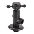 Solid Brass Angle Stop Valve Retro Thickened Cold Hot Triangle Valve Explosion Proof Water Shut Off Valve Black