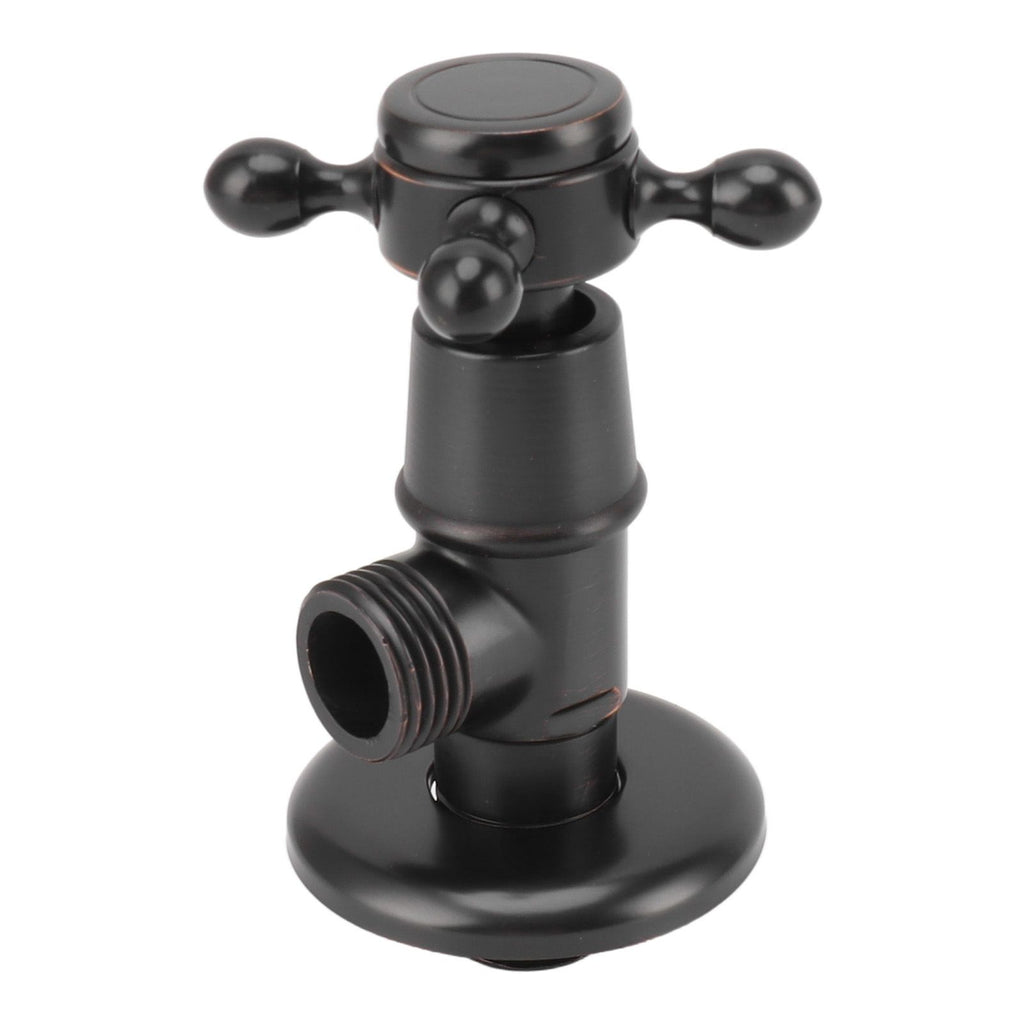 Solid Brass Angle Stop Valve Retro Thickened Cold Hot Triangle Valve Explosion Proof Water Shut Off Valve Black
