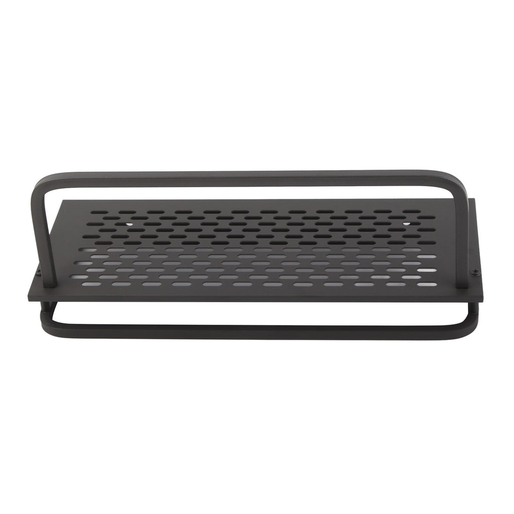 Shower Caddy Grey Shower Organizer Shelf Easy Install Aluminium Alloy Large Capacity Shower Accessory for Bathroom Home 30cm / 11.8in