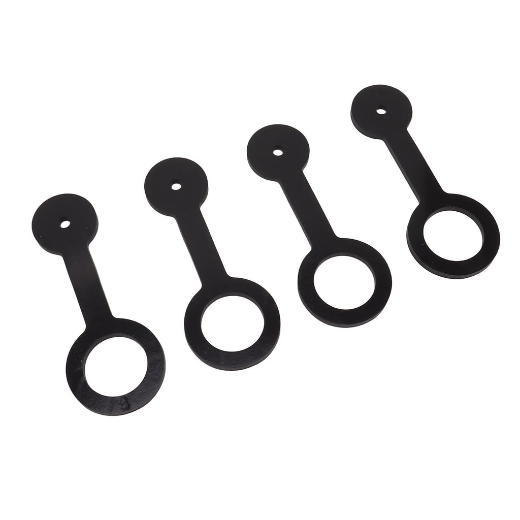 4PCS RV Shower Door Travel Latch Strap Blaack Color Silicone RV Camper Bathroom Door Latch