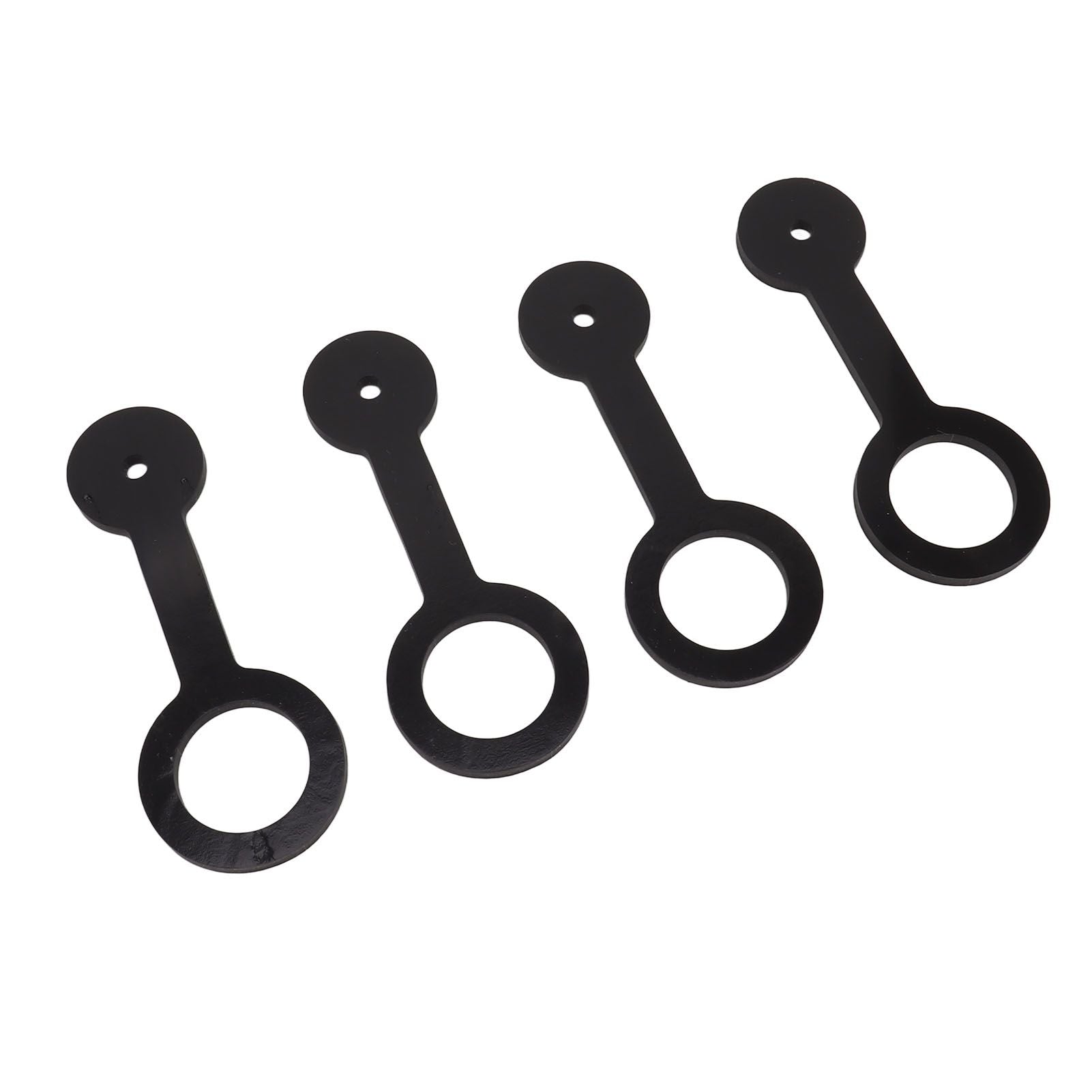 4PCS RV Shower Door Travel Latch Strap Blaack Color Silicone RV Camper Bathroom Door Latch