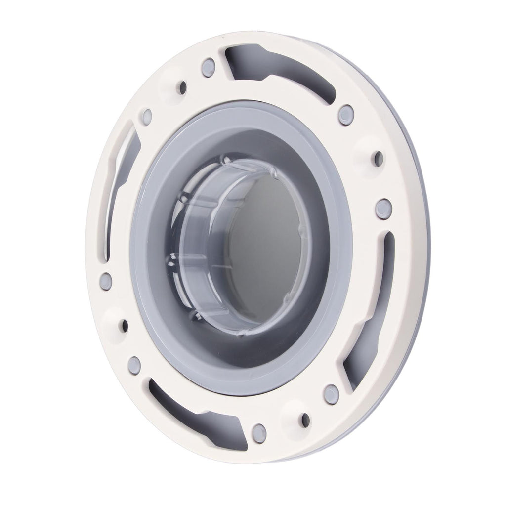 Toilet Flange Silicone and ABS Gray Universal Toilet Flange Replacement for 4in 5in Special 3in Waste Pipe