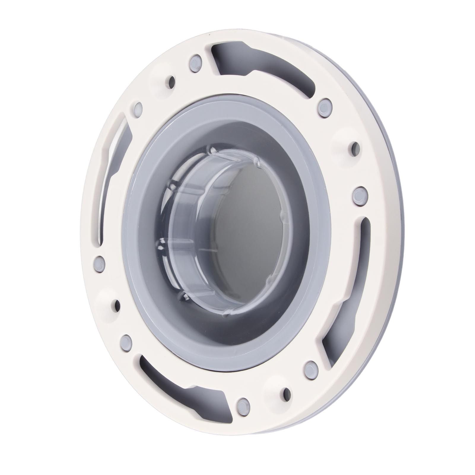 Toilet Flange Silicone and ABS Gray Universal Toilet Flange Replacement for 4in 5in Special 3in Waste Pipe