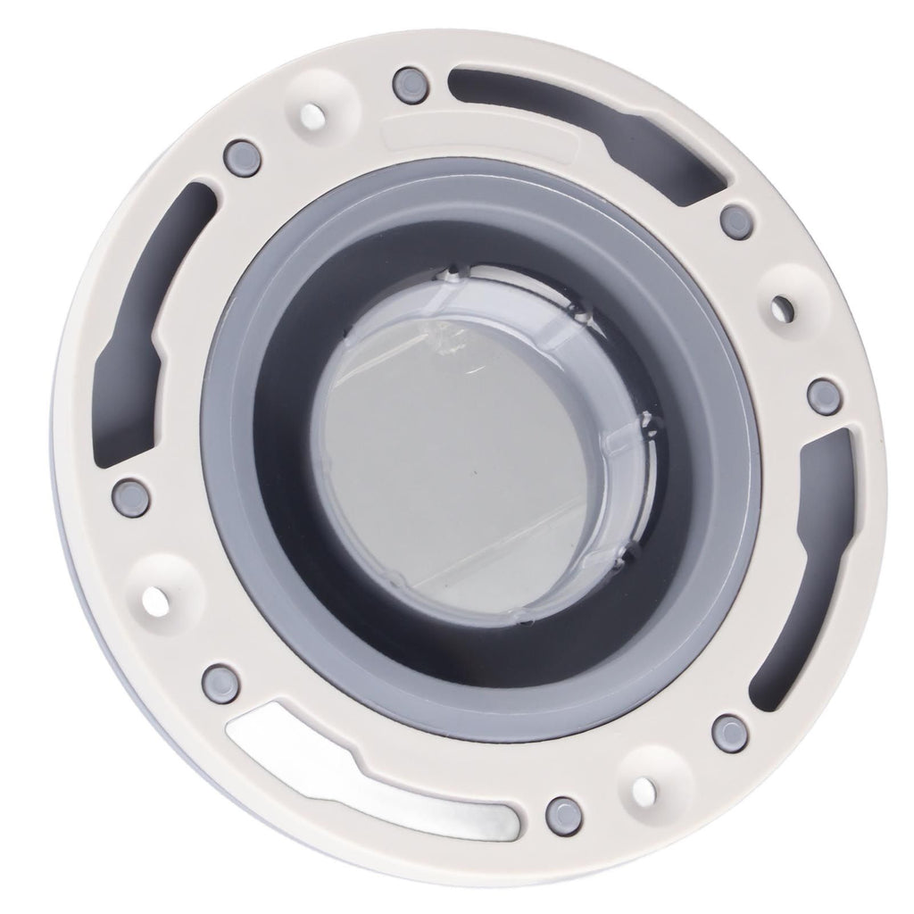 Toilet Flange Silicone and ABS Gray Universal Toilet Flange Replacement for 4in 5in Special 3in Waste Pipe