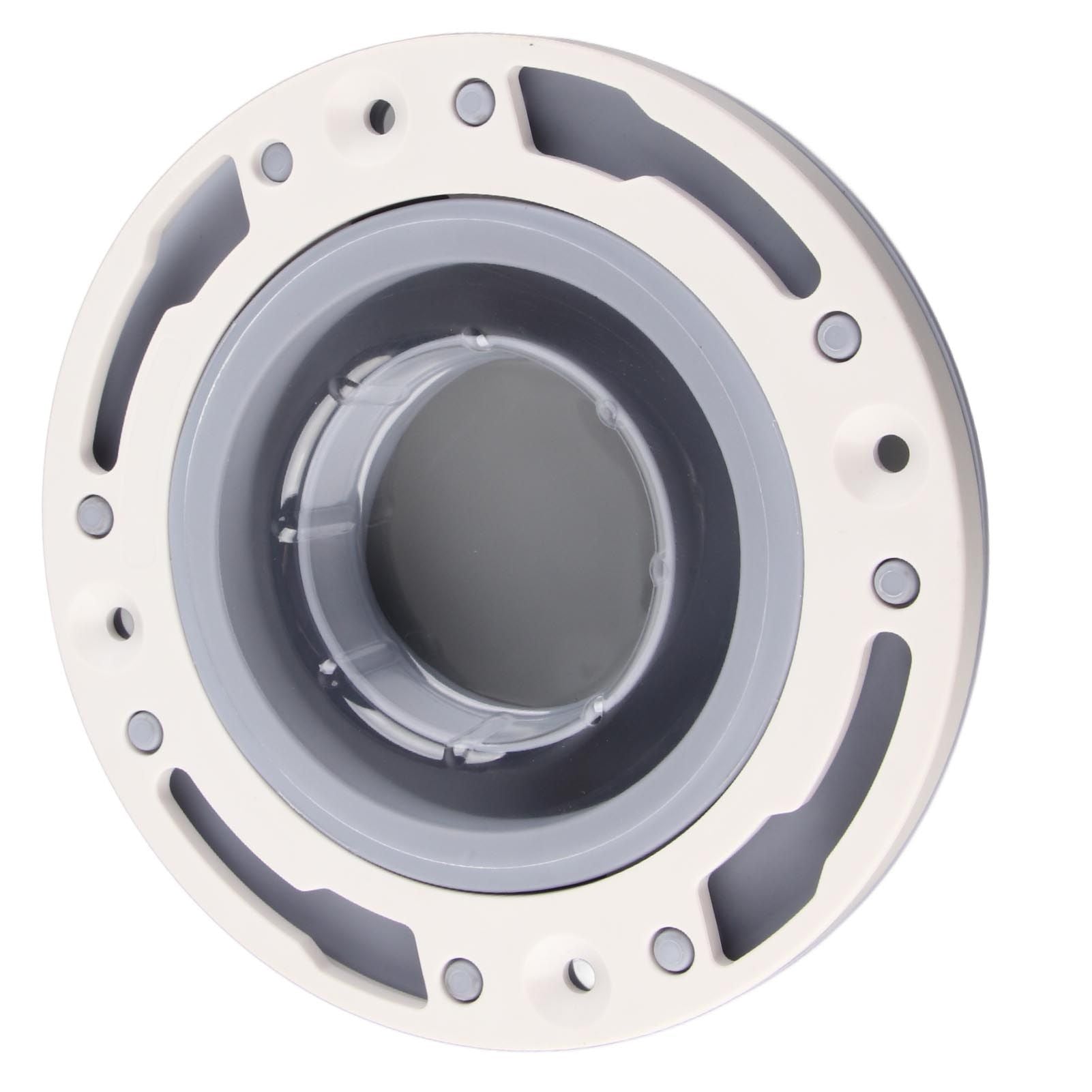 Toilet Flange Silicone and ABS Gray Universal Toilet Flange Replacement for 4in 5in Special 3in Waste Pipe
