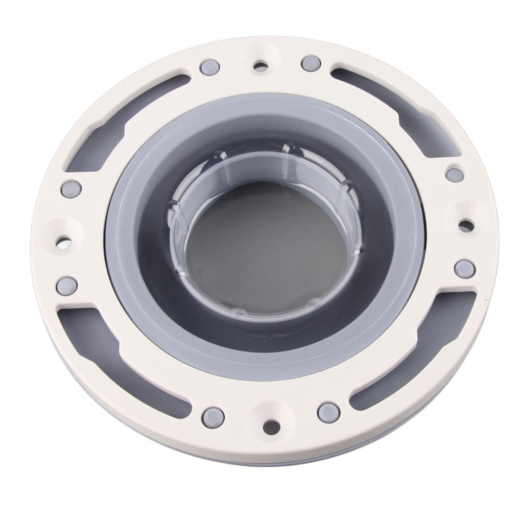 Toilet Flange Silicone and ABS Gray Universal Toilet Flange Replacement for 4in 5in Special 3in Waste Pipe