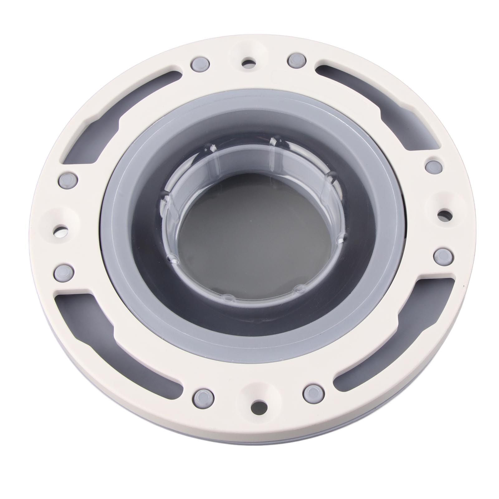 Toilet Flange Silicone and ABS Gray Universal Toilet Flange Replacement for 4in 5in Special 3in Waste Pipe