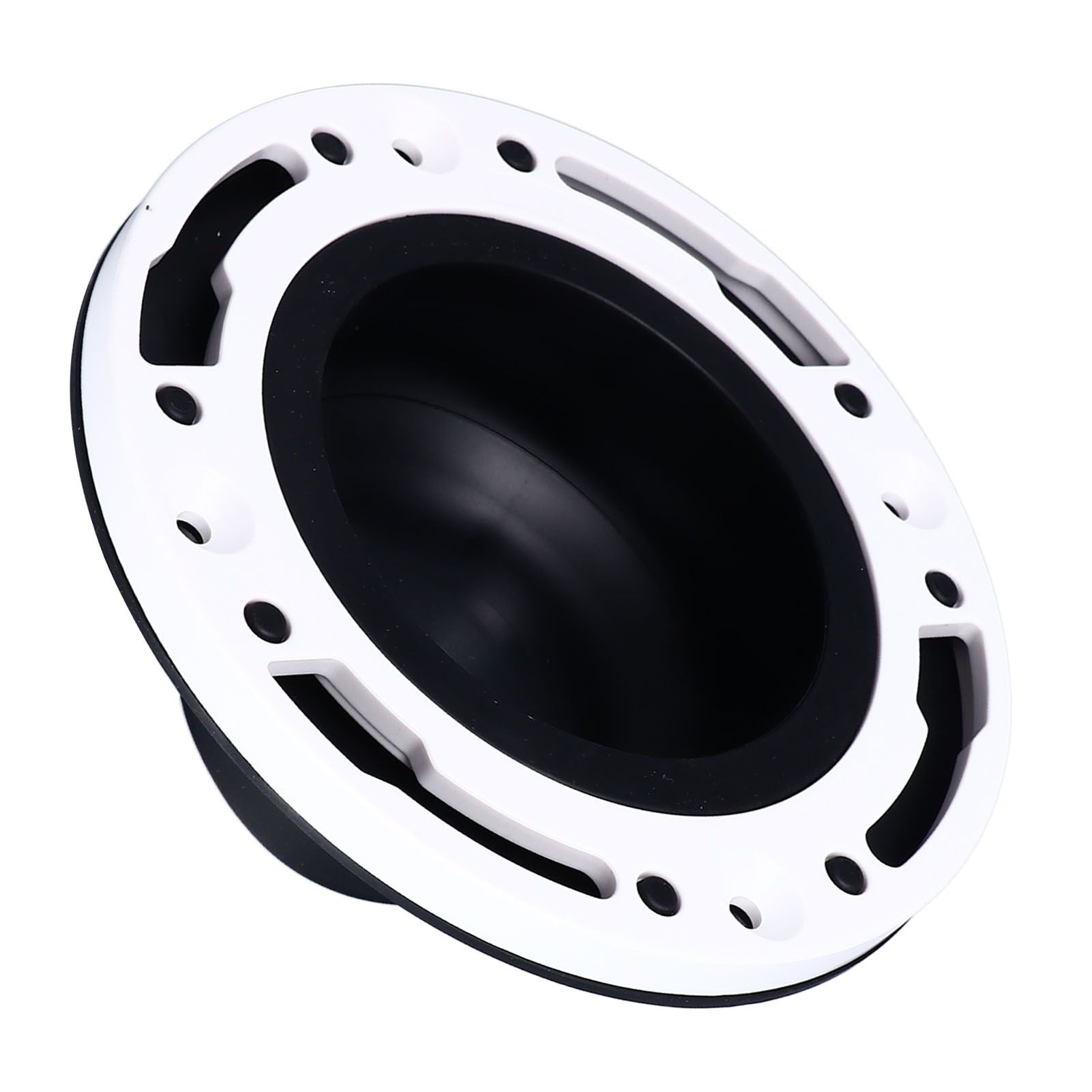 Toilet Flange Repair Kit Black Durable Silicone ABS Easy Installation Toilet Flange Replacement Kit for 4in 5in Pipe