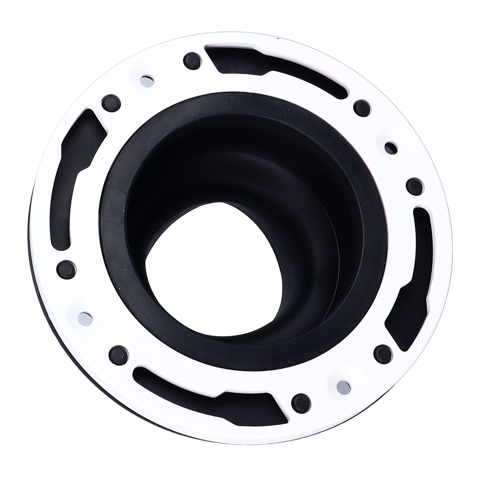 Toilet Flange Repair Kit Black Durable Silicone ABS Easy Installation Toilet Flange Replacement Kit for 4in 5in Pipe